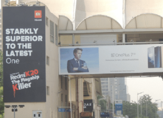 Xiaomi Places K20’s Advertisement Right Next to OnePlus 7’s