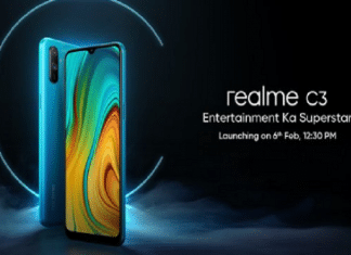 Realme Will Launch C3 Smartphone In India On 6th February