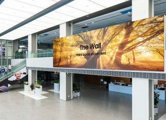 Samsung Starts Selling Commercial Models of The Wall Display Globally